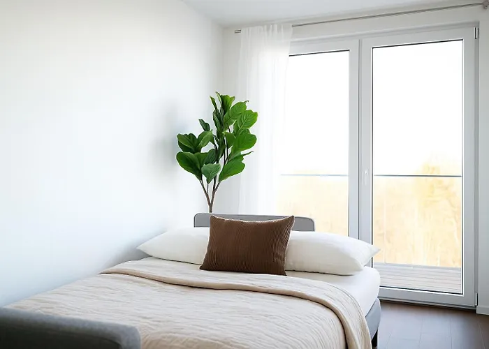 דירה Modern Design With Balcony & Free Parking - Long Term *